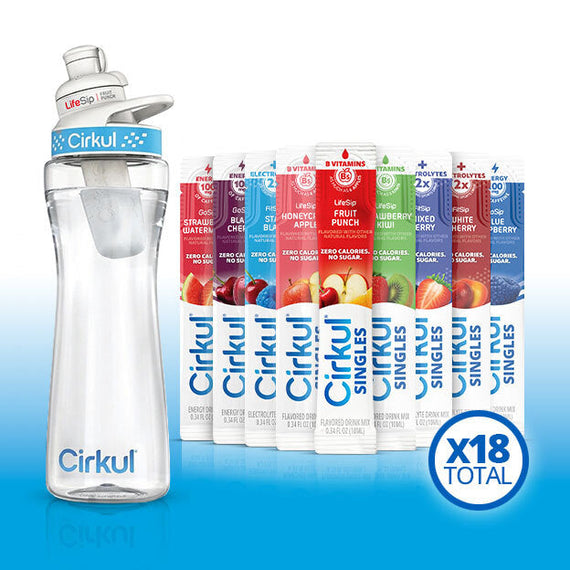 22oz. Plastic Bottle & LifeSip® Fruit Punch I3